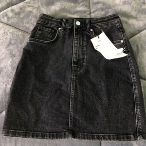 ZARA Black denim skirt